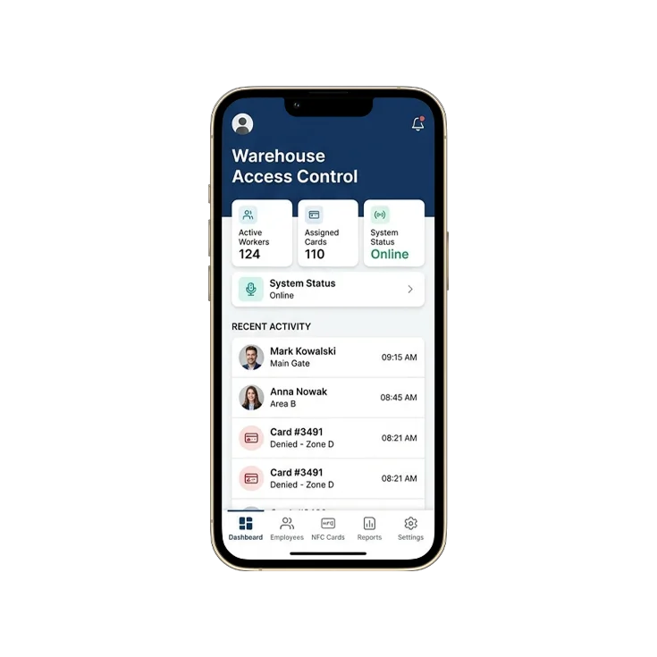 Aplikacja mobilna systemu obsługi magazynu na smartfonie